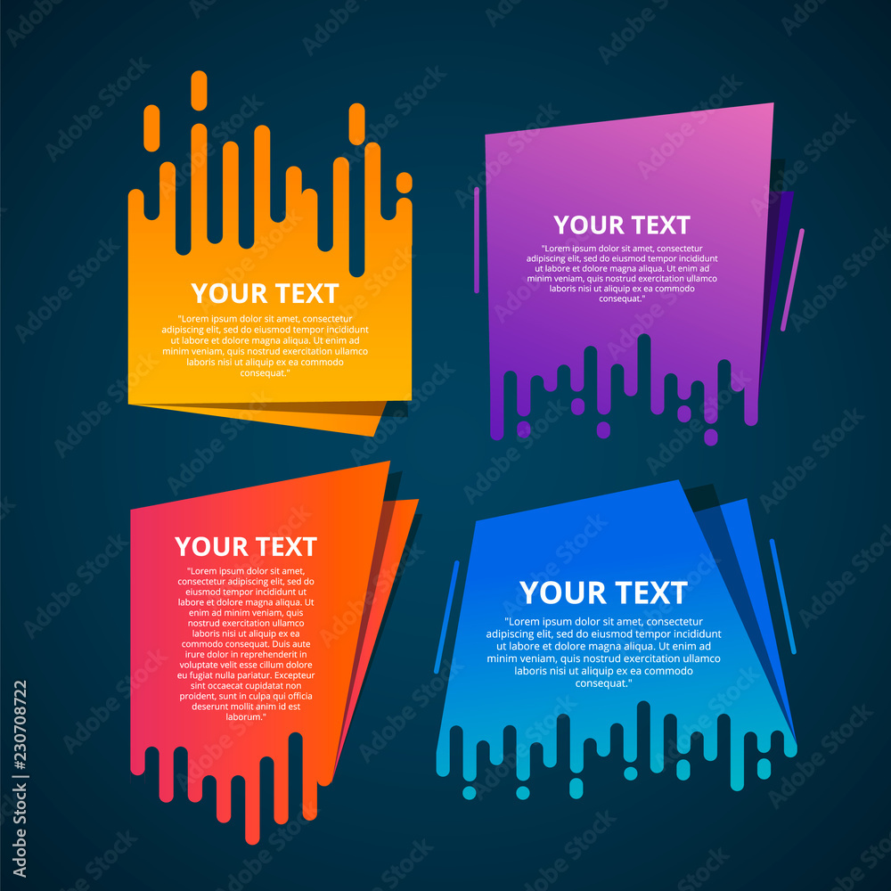 Style text templates speed origami for banner Vector abstract geometric ...