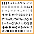 set of different vector arrow icons, Flat of group arrows, shapes collections