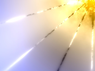 Wall Mural - Summer Sun Light through  Window - Daylight Sunshine Texture - Background with Rays of Light

