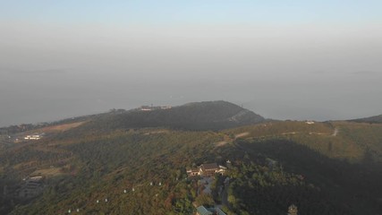 Poster - Lake Taihu Yuyangshan Suzhou China Aerial Footage