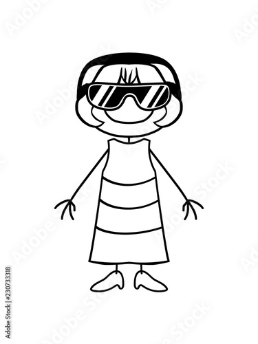 Cool Kopfhorer Dj Musik Horen Sonnenbrille Party Feiern Madchen Weiblich Frau Hubsch Kleid Schon Klein Suss Niedlich Gemalt Comic Cartoon Clipart Design Buy This Stock Illustration And Explore Similar Illustrations At