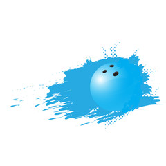 Wall Mural - Bowling ball with an effect. Vector illustration design