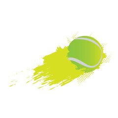 Wall Mural - Tennis ball with an effect. Vector illustration design