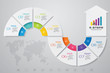 8 steps of arrow infografics template. for your presentation. EPS 10.