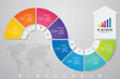 8 steps of arrow infografics template. for your presentation. EPS 10.