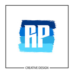 Initial Letter RP Logo Template Design