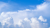 Fototapeta Przestrzenne - Clouds In Blue Sky, copy space for background usage