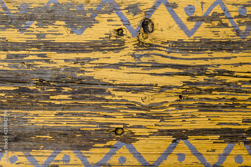 Yellow Barn Wooden Wall Planking Horizontal Texture Old Wood