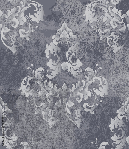 Vintage baroque card background Vector. Luxury ornament background decoration...