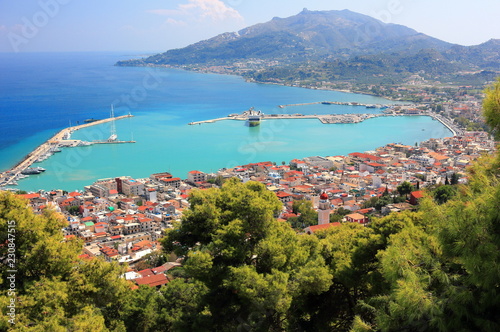 Fotomural Aerial view of Zakynthos city