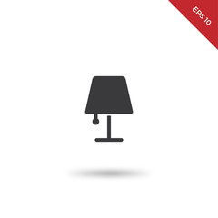 Sticker - Lamp vector icon