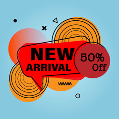 Poster - new arrival. eps10.trendy styled vector web banners for online stores promotion. great colors, cool 