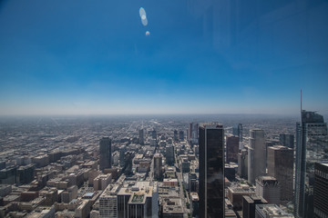 Wall Mural - Los Angeles downtown aerial