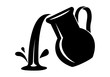 © codexserafinius - Jug pour out milk or water canister. Simple logo.