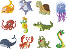 Cartoon sea snake | Public domain vectors Cartoon sea snake | Public domain vectors