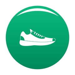 Poster - Sneakers icon. Simple illustration of sneakers vector icon for any any design green