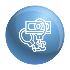 Poster - Handcuffs bribery icon. Outline handcuffs bribery vector icon for web design isolated on white background