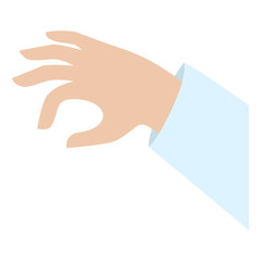 Poster - Hand take icon. Flat illustration of hand take vector icon for web design