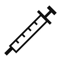 Poster - Syringe icon. Simple illustration of syringe vector icon for web design isolated on white background