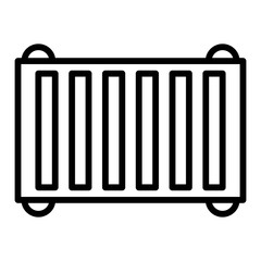 Poster - industrial scaffold icon. outline illustration of industrial scaffold vector icon for web design iso