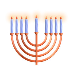 Poster - menorah icon. cartoon of menorah vector icon for web design isolated on white background