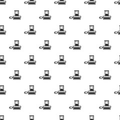 Poster - Chemical beaker pattern seamless repeat background for any web design