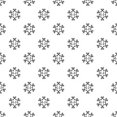 Poster - Complex chemical formula pattern seamless repeat background for any web design