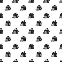 Poster - Wallet money pattern seamless repeat background for any web design