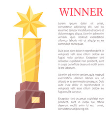Wall Mural - winner of competitions and gold cup color poster