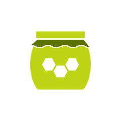 Poster - honey, organic icon. Element of agriculture gardening icon for mobile concept and web apps. Green honey, organic icon can be used for web and mobile