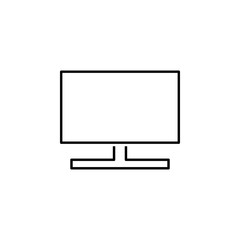 Poster - tv 3, television icon. Element of television icon for mobile concept and web apps. Thin line tv 3, television icon can be used for web and mobile