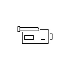 Poster - video camera icon. element of television icon for mobile concept and web apps. thin line video camer