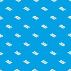 Poster - Floor tiles pattern vector seamless blue repeat for any use