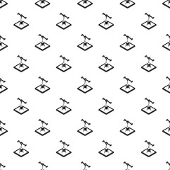 Poster - Rocket d printing pattern vector seamless repeating for any web design