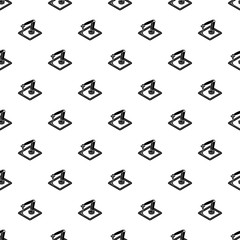 Poster - Wall d printering pattern vector seamless repeating for any web design