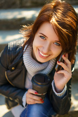 Canvas Print - beautiful portrait of a happy young woman