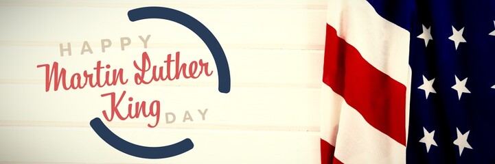 Poster - Composite image of happy martin luther king day