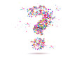 © kaptn - question mark made from confetti