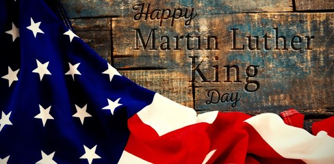 Poster - Composite image of happy martin luther king day