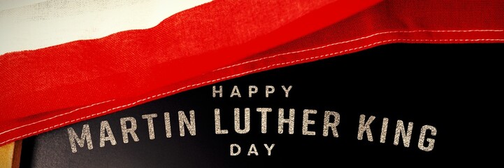 Sticker - Composite image of happy martin luther king day