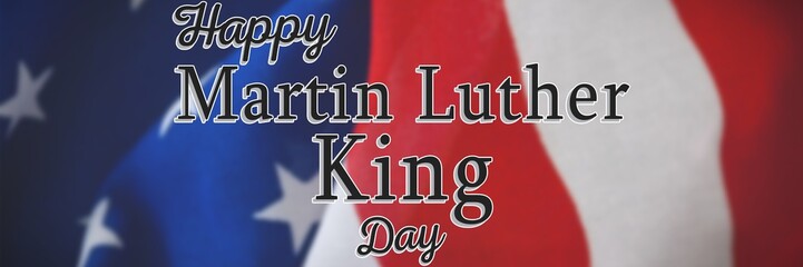 Poster - Composite image of happy martin luther king day