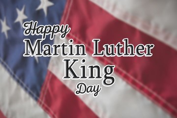 Poster - Composite image of happy martin luther king day