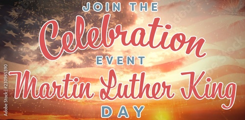 Fotografie, Obraz Composite image of join the celebration event martin luther king