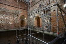 Restoration Of The Walls Of A Medieval Castle