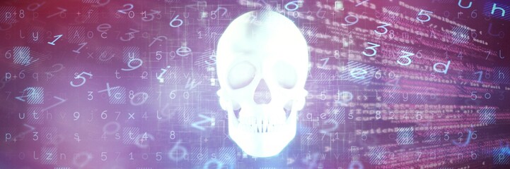 Poster - Composite image of virus background