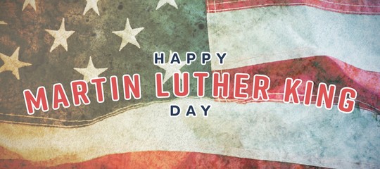 Poster - Composite image of happy martin luther king day