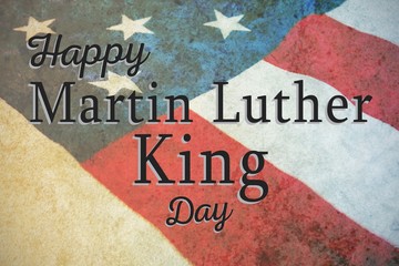 Poster - Composite image of happy martin luther king day