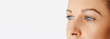 © Olesia - Femal face with blue eyes without make-up