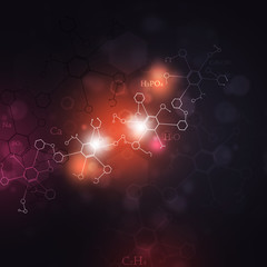 Wall Mural - multicolor science background