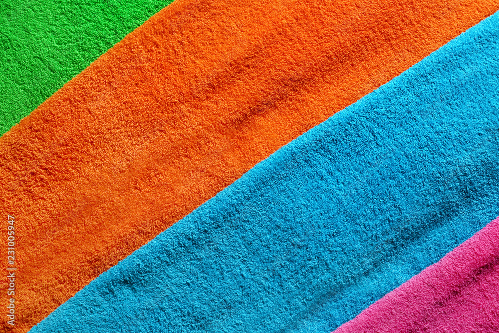 Color terry towels as background
